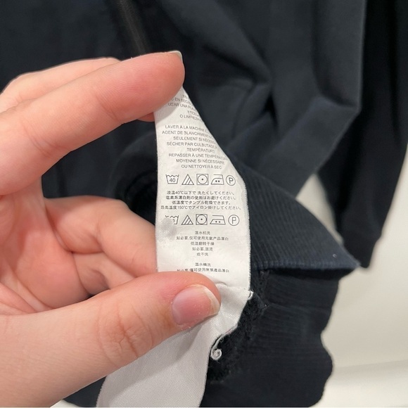 Michael Kors Men’s Full Zip Black Sweater Large - Picture 8 of 9